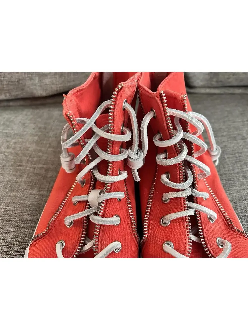 Sperry X Rebecca Minkoff High-Top Sneaker Womens Size 10 Coral